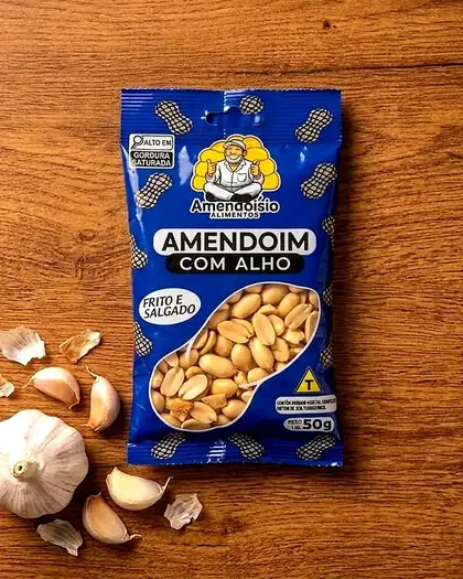 Pacote de Amendoim com Alho 50g