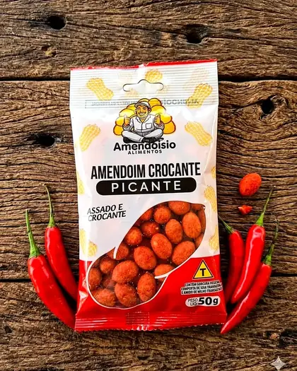 Pacote de Amendoim Crocante Picante 50g